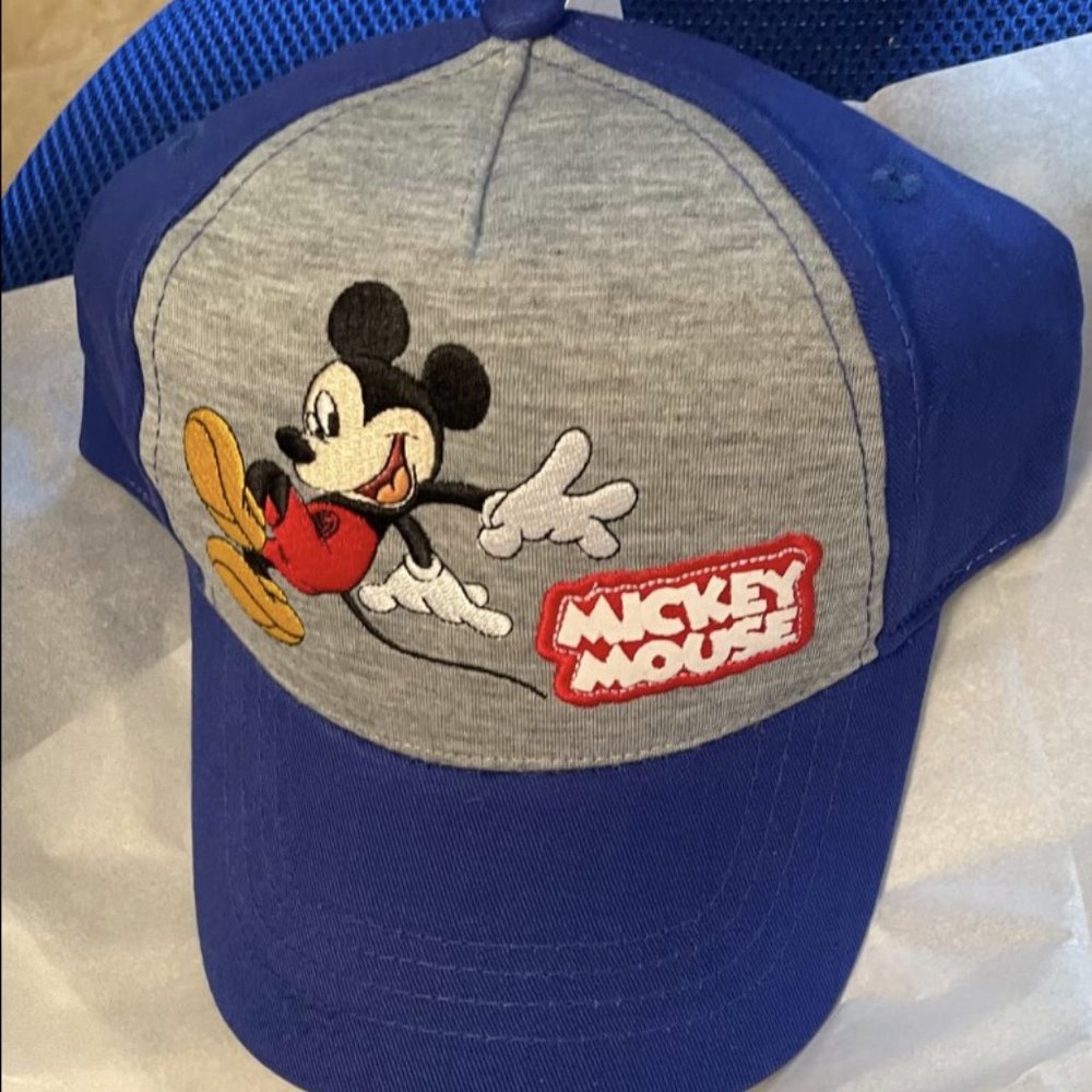 Disney Boys Mickey Mouse Baseball Hat, Kids Cap Size 2-4 or 4-7